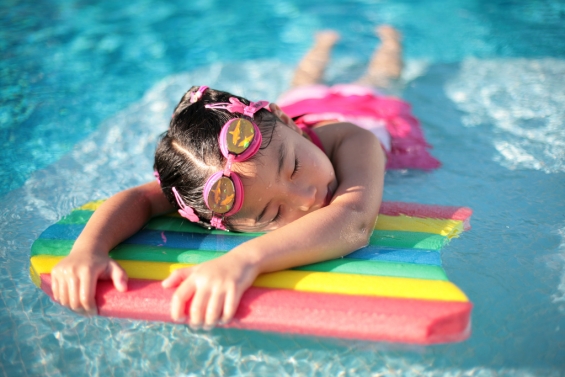 Safe at the pool